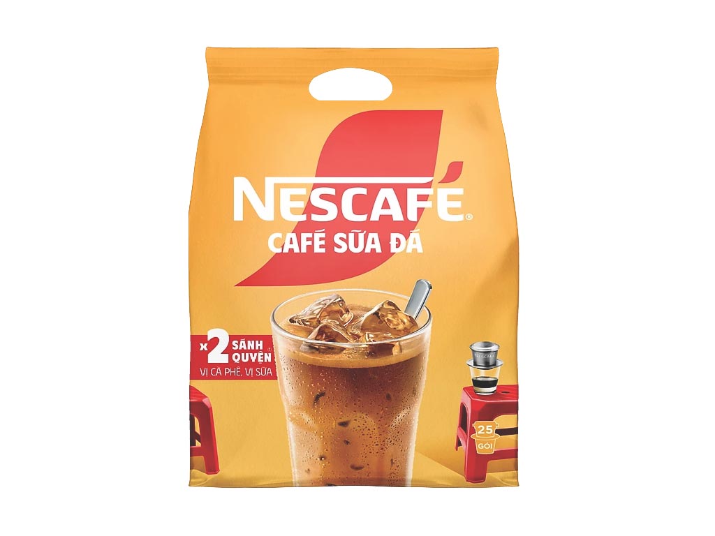 Cà Phê Sữa Đá Nescafé 3 In 1 Bịch 25 Gói
