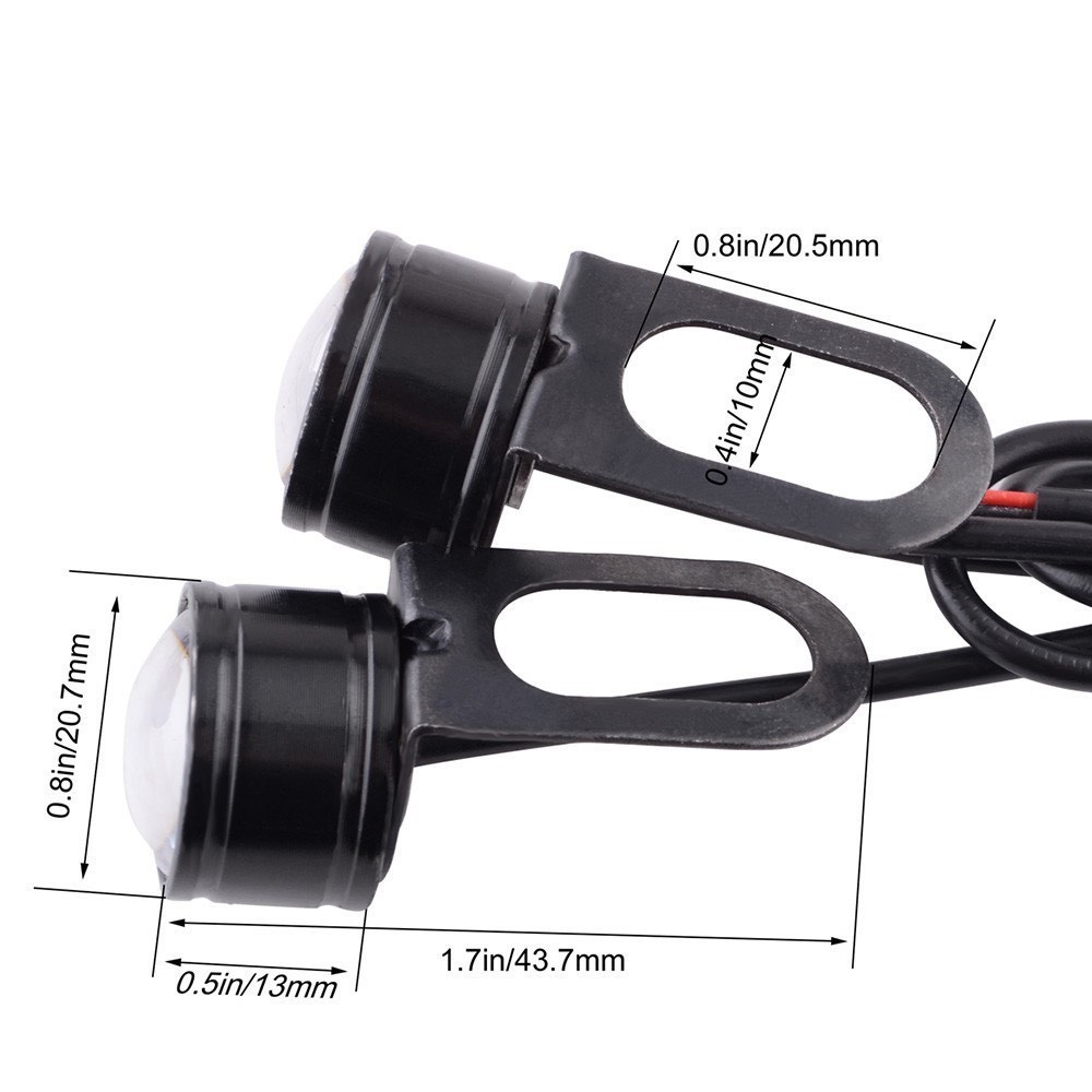 Den xe may cặp đèn chớp chân gương,bản số