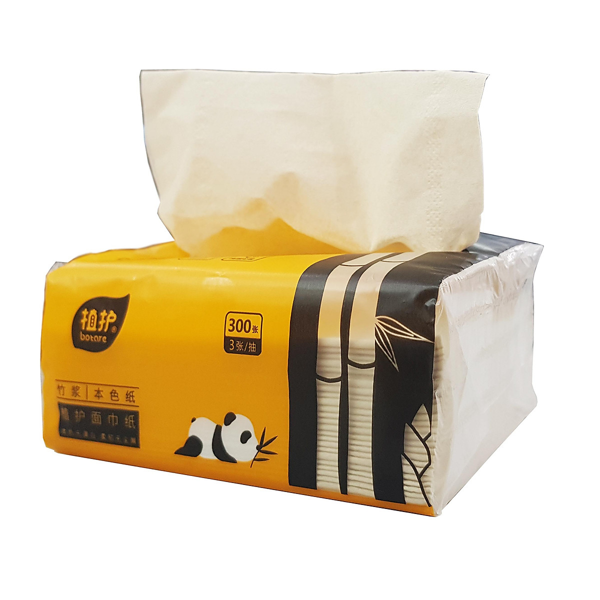 Giấy ăn gấu trúc Panda Loại 1- gói 300 tờ siêu dai hàng đẹp hai cây tre (không phải GIẤY SIPAO)