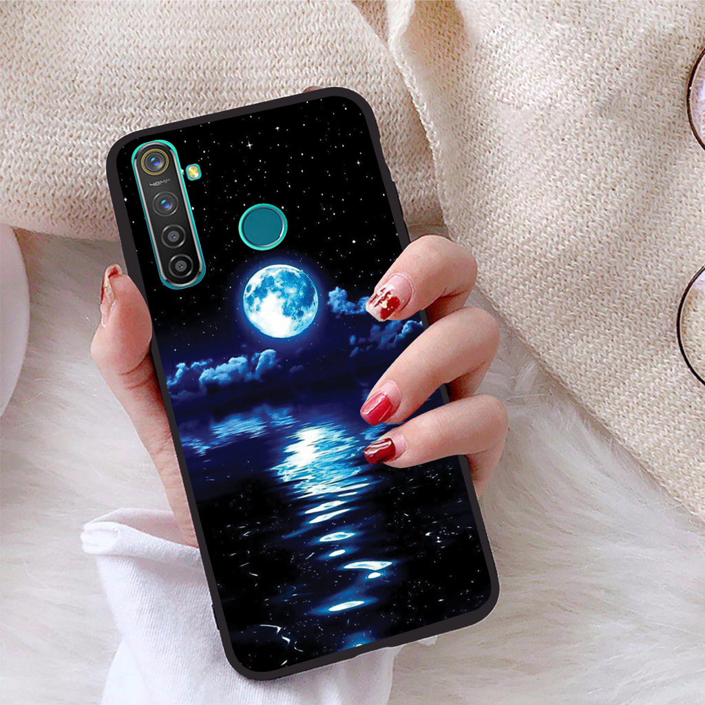 [HCM]Ốp lưng iCase dành cho Realme 5 Pro viền dẻo TPU BST Vầng Trăng Lung Linh