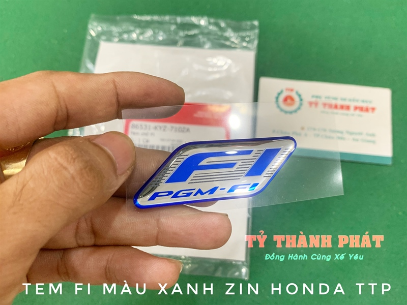 Tem Fi Màu Xanh Dẻo Honda ( 1 miếng )