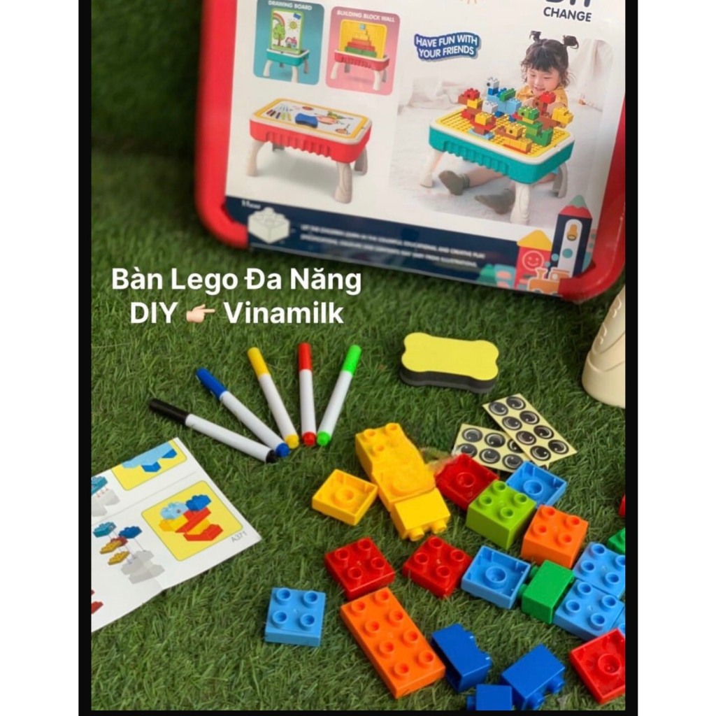 Bộ Bàn Học Lắp Ráp Lego HKM Vinamilk