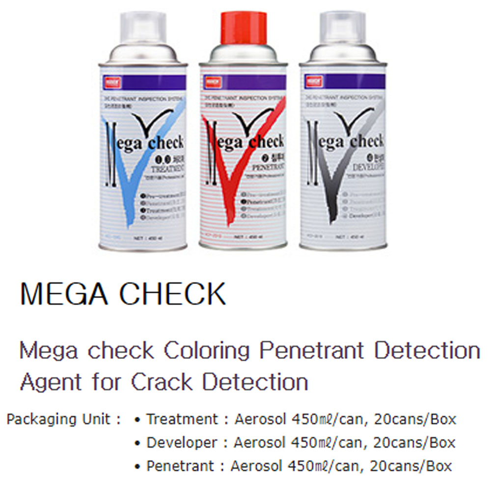 MEGACHECK TREATMENT - PENETRANT - DEVELOPER NABAKEM