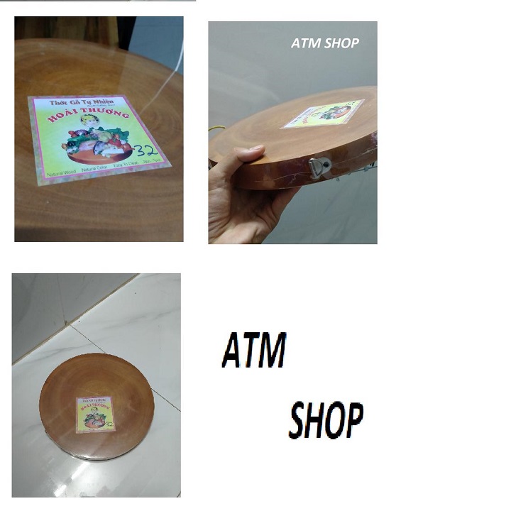 THỚT GỖ TRÒN HOÀI THƯƠNG 32CM