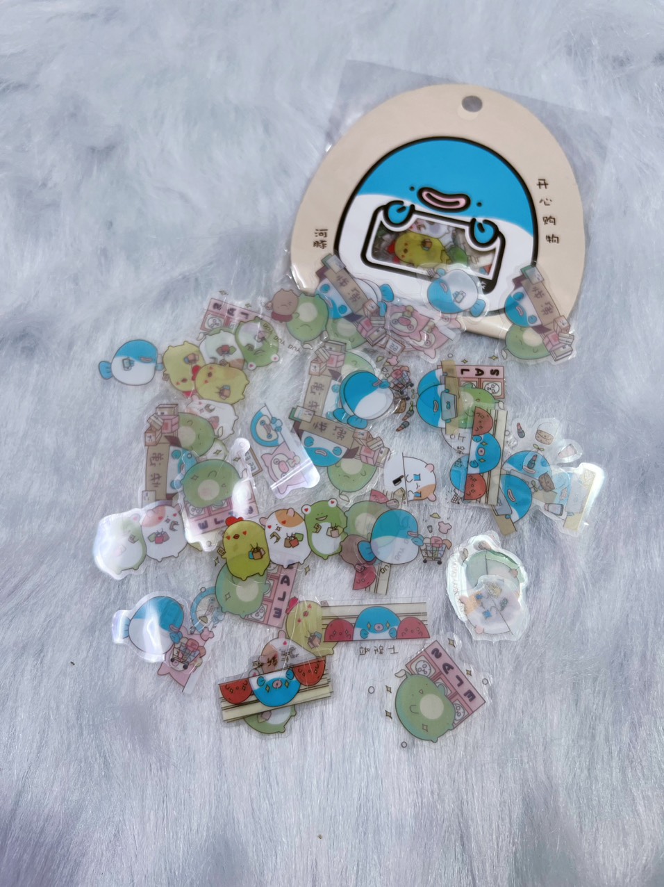 gói 50 miếng sticker molang phiên bản mới