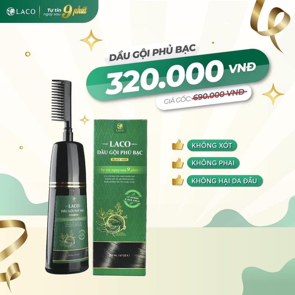 Dầu gội phủ bạc Laco