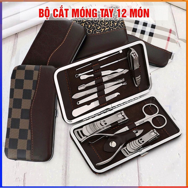 Bộ Cắt Tỉa Móng Tay Móng Chân 12 Món Tiện Dụng