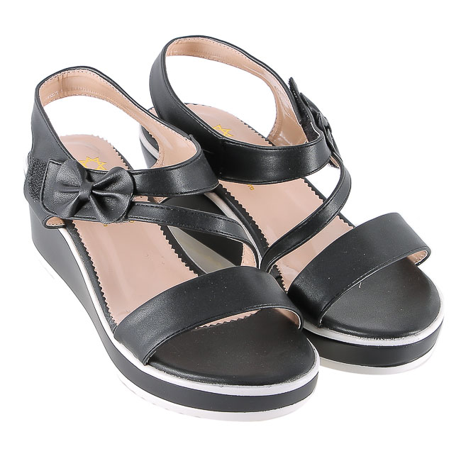 Giày sandal nữ màu đen HK7927