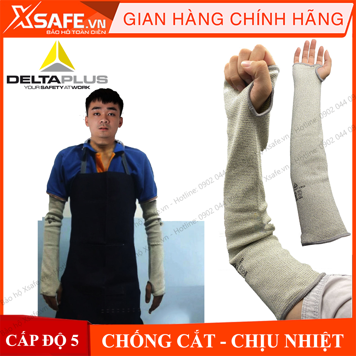 Bao tay chống cắt Venicut 5M cấp độ 5 ống tay bảo hộ chuyên dụng cho cơ khí kỹ thuật làm việc với tôn sắt thủy tinh…