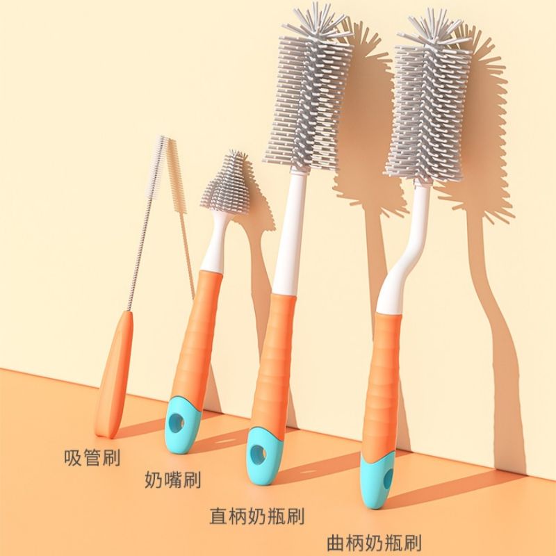 Cọ rửa bình sữa silicon , cọ rửa ống hút