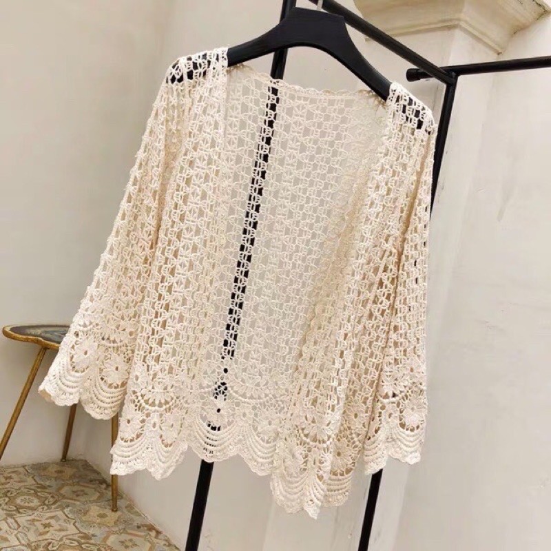 💥Áo khoác ren lưới đi biển siêu đẹp