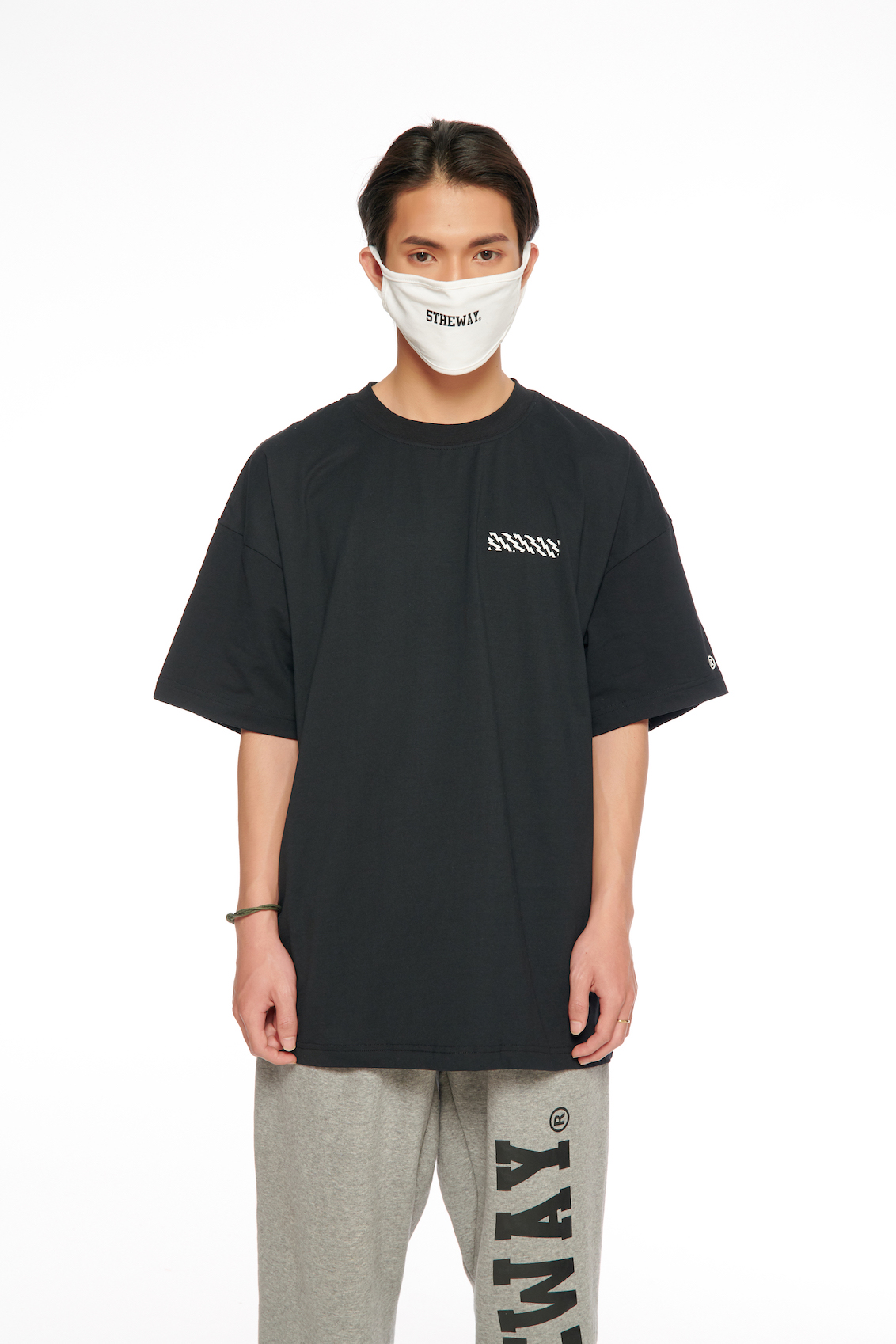 5THEWAY® /solid/ LETTER LOGO MASK™ in WHITE aka Khẩu Trang Trắng