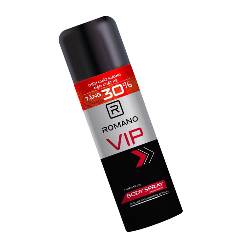 [Hcm]Romano Vip Deodorant Spray 150ml (Red)