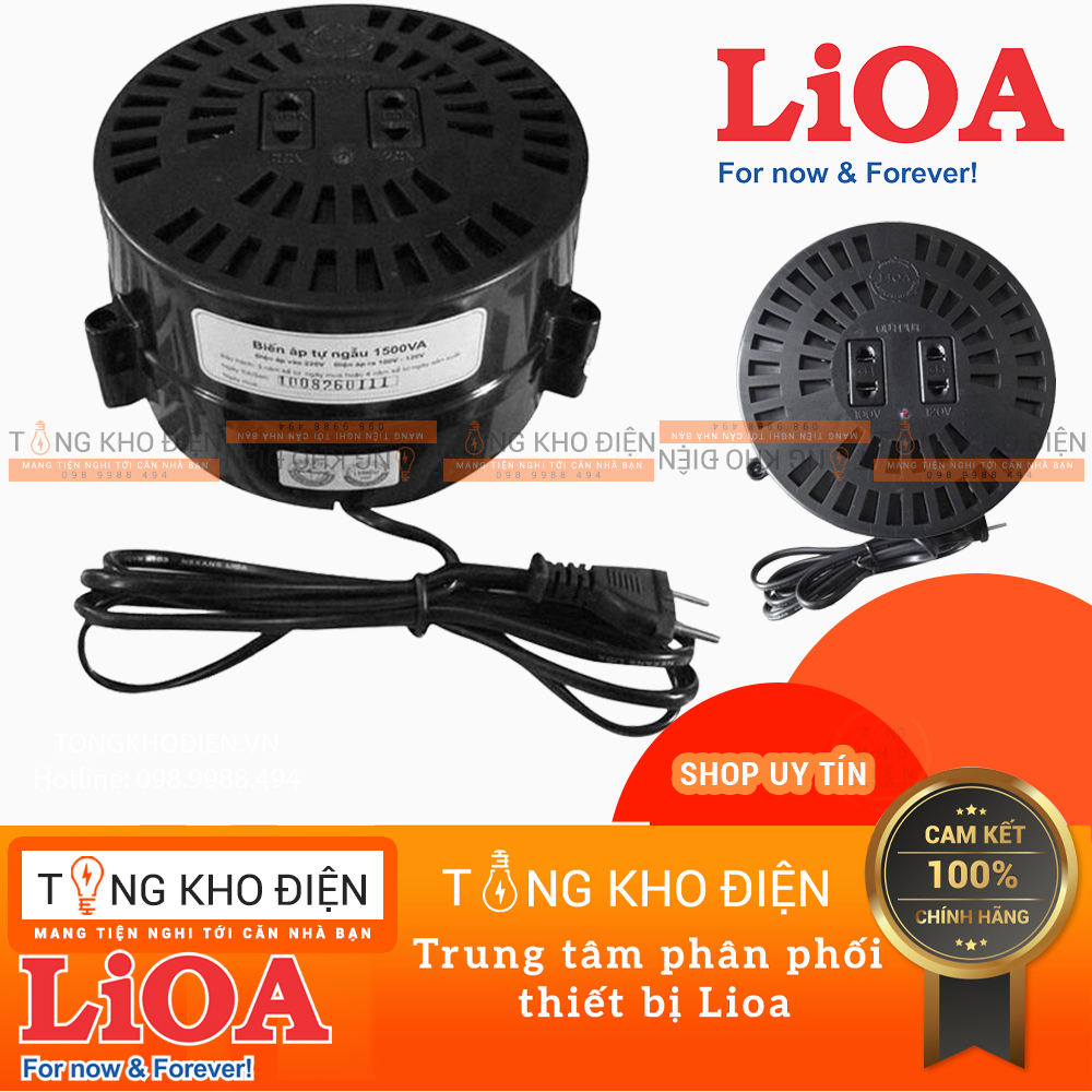 Biến Áp Đổi Nguồn LiOA 1000/1200/1500/2000VA (Nguồn Vào 220V / Nguồn Ra 100-120V)