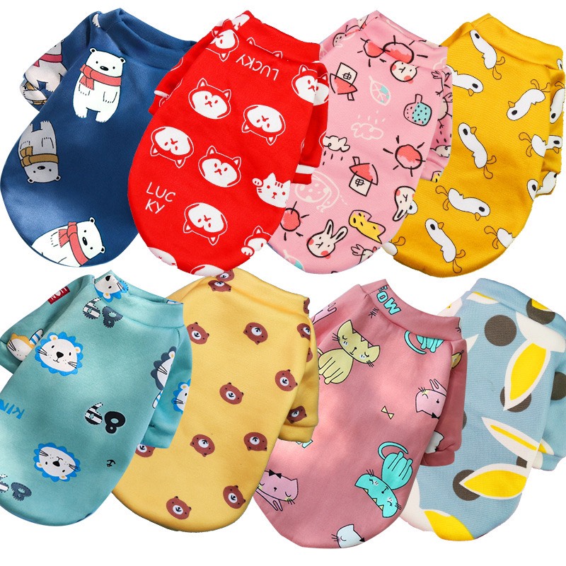 Áo nỉ dành cho chó mèo họa tiết mới mẫu mã đa dạng đủ size áo cho thú cưng chó áo cho chó áo cho mèo - Phụ kiện thú cưng TLC