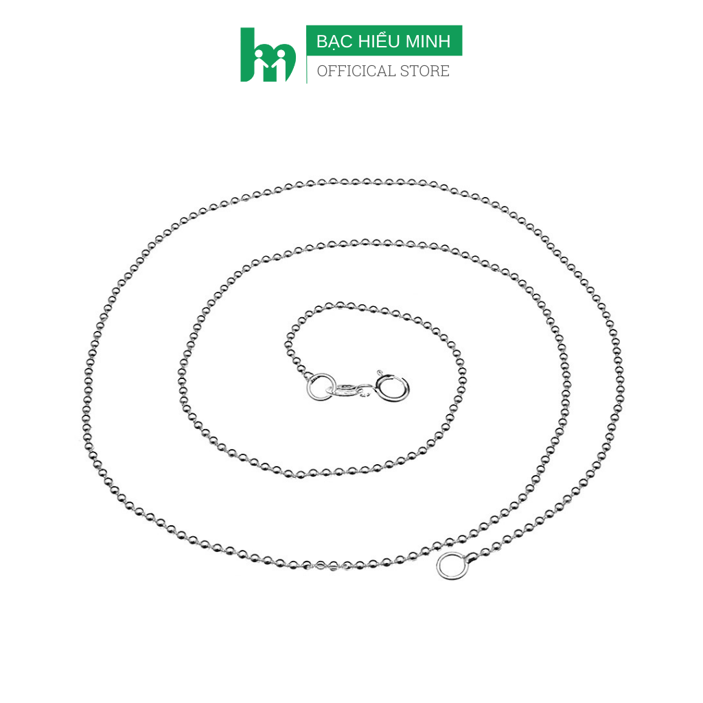 Dây Chuyền  Vòng Cổ Nữ Bạc Hiểu Minh DCN009 Bi Tròn Bảo Hành Vĩnh Viễn