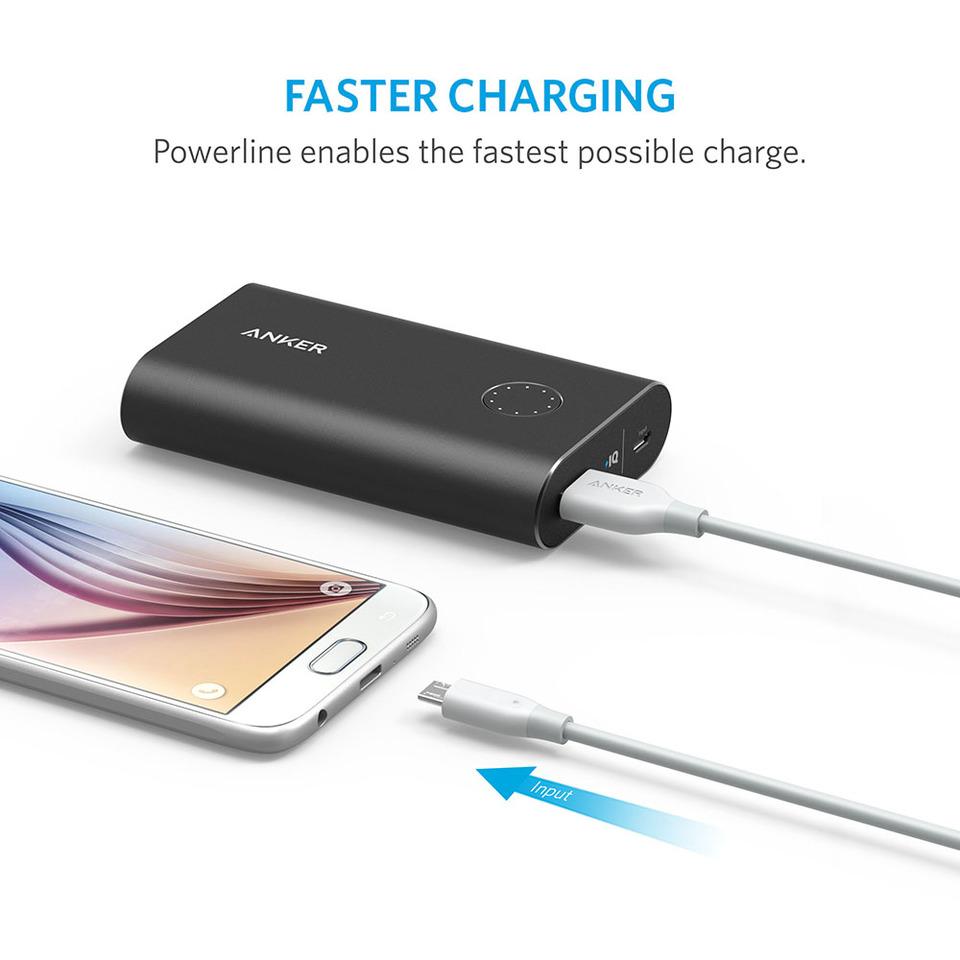 Cáp Micro USB Anker PowerLine - Dài 1.8m - A8133