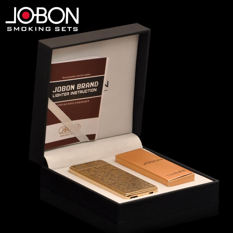 Bật Lửa Hoa Văn Sạc USB Jobon 308 (Vàng)..