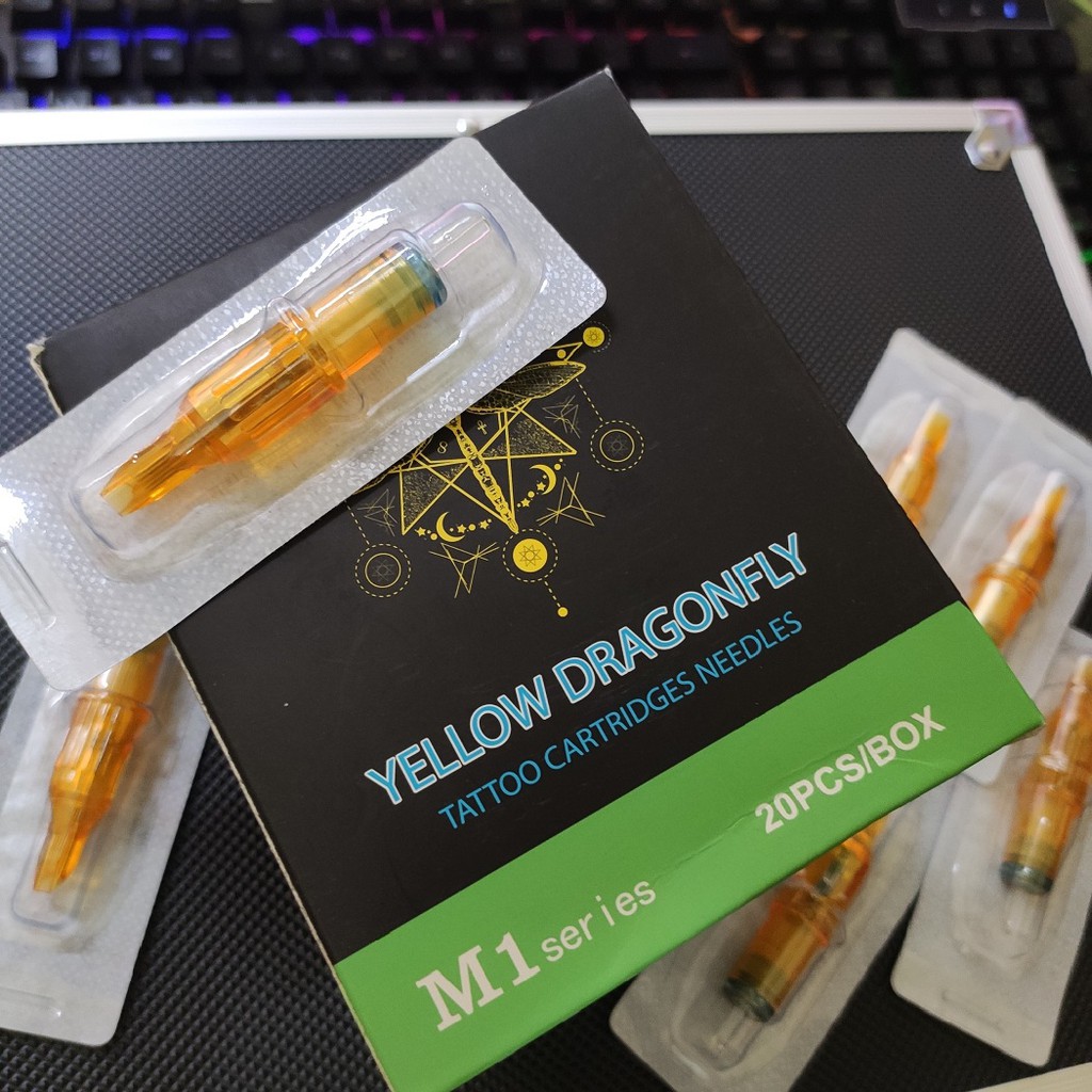 Kim xăm Pen 15M1 đánh bóng YellowDragon ( 20 kim / 1 hộp )