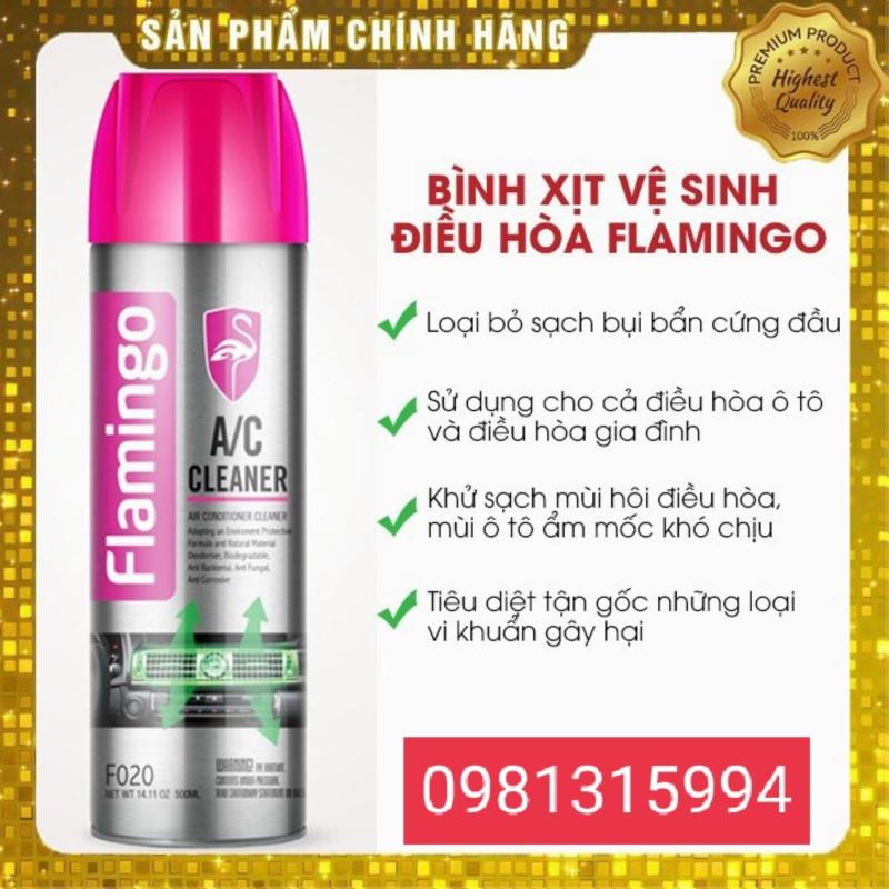 Bình Xịt Bọt Vệ Sinh Khử Mùi Hôi Điều Hòa Ô Tô Flamingo F020 500ml