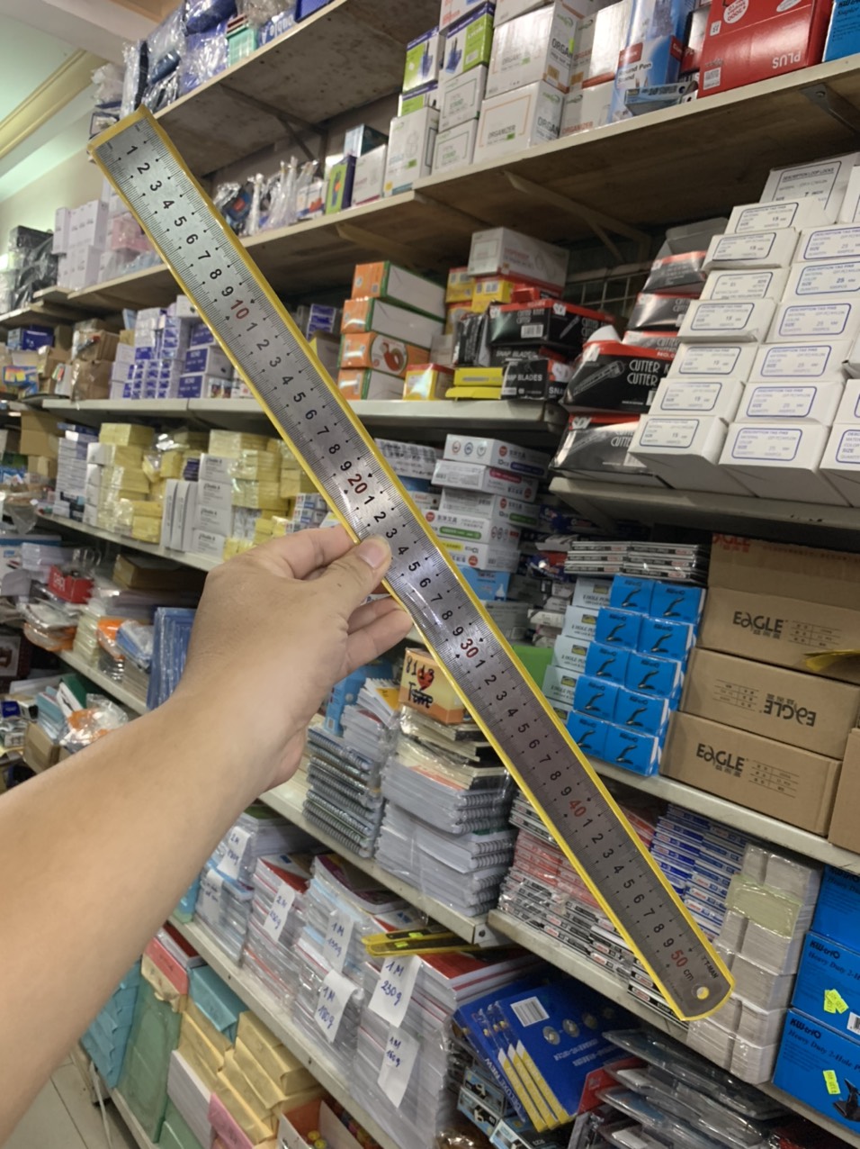 Thước kẻ sắt 50cm