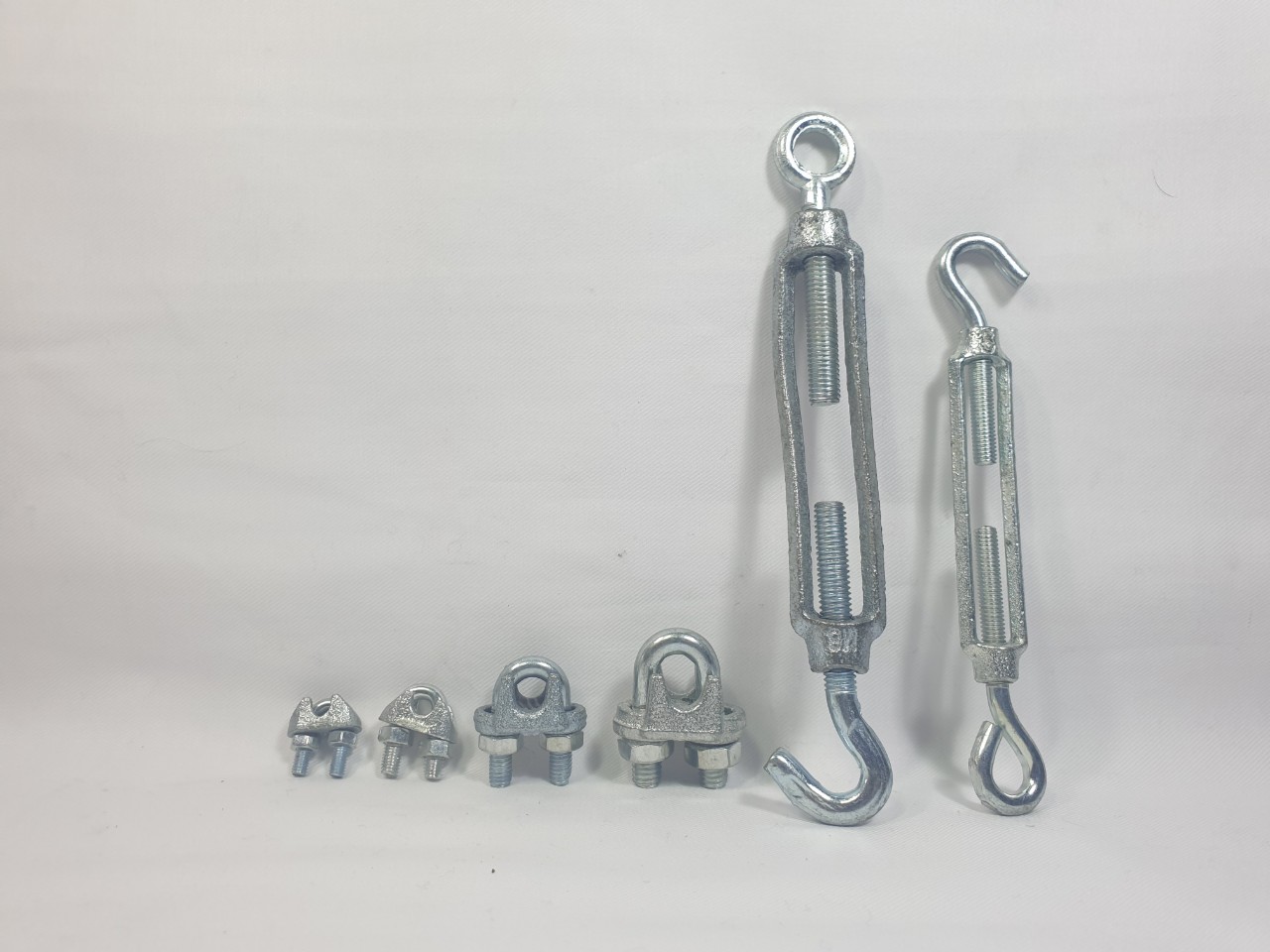 Tăng đơ M6 M8 và ốc siết cáp 3mm, 5mm, 6mm, 8mm