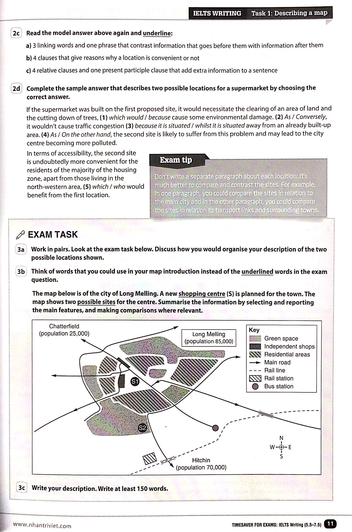 Sách Fahasa - Timesaver For Exams - IELTS Writing 5.5 - 7.5