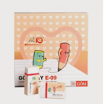 COMBO 10 gôm tẩy Thiên Long điểm 10 TP-E09 an toàn