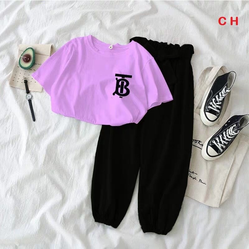 Sét bộ áo thun chữ TB mix quần bom cực phong cách 110
