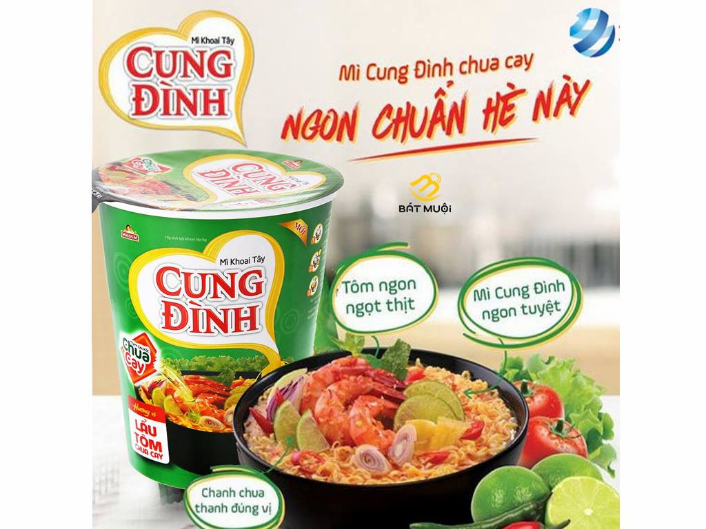 Mì Ly Cung Đình 65g - Thùng 24 ly - CTY BÁT MUỘI