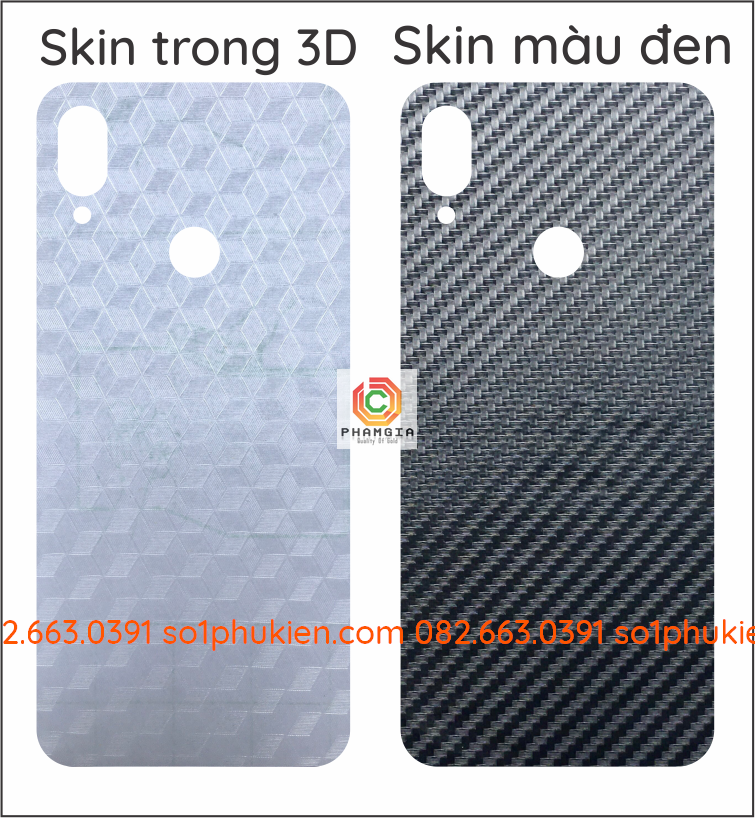 Miếng dán mặt lưng skin carbon Xiaomi Redmi Note 7/ Note 7S/ Note 7 Pro