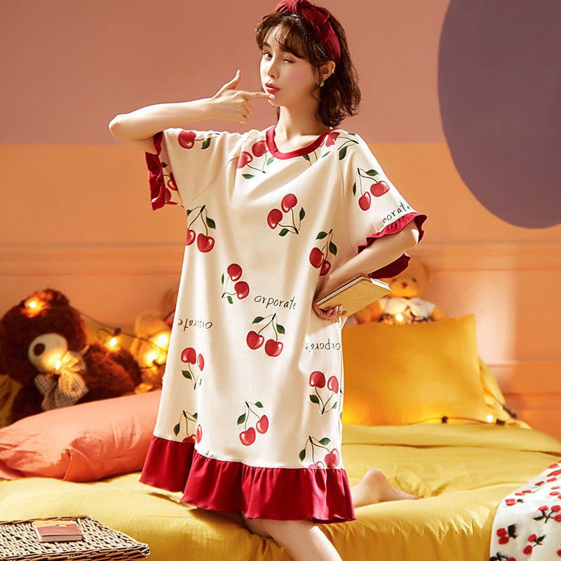 Váy Ngủ Chất Cotton mát mẻ siêu Dễ Thương Cute