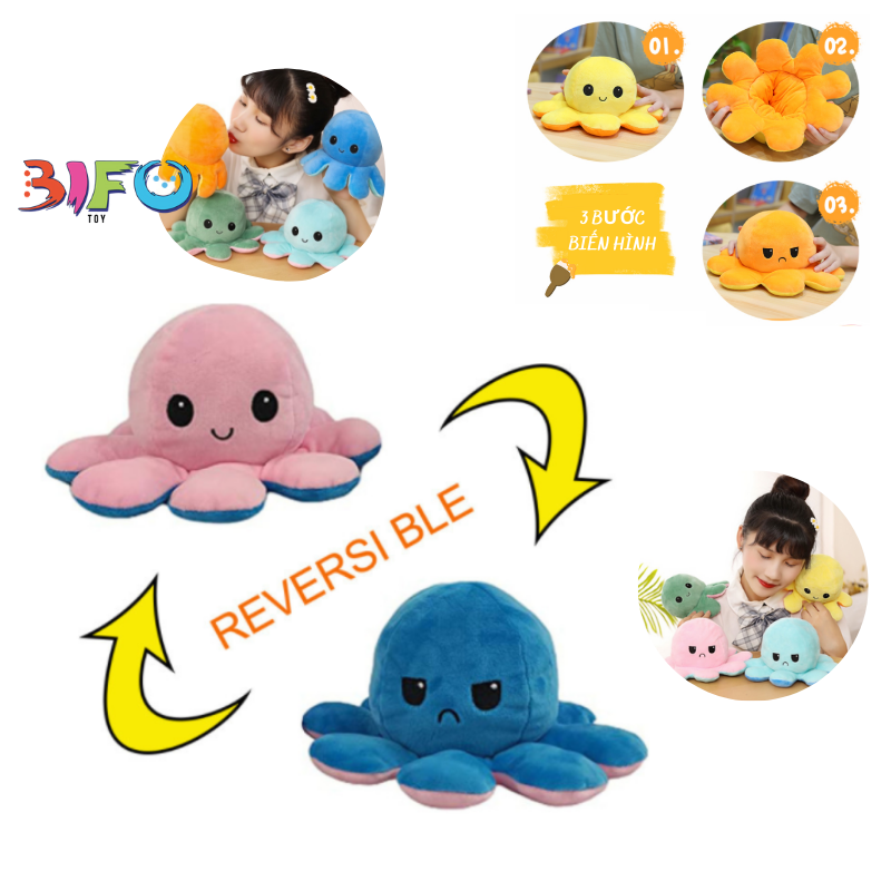 Cute double-sided plush emoji stuffed toy