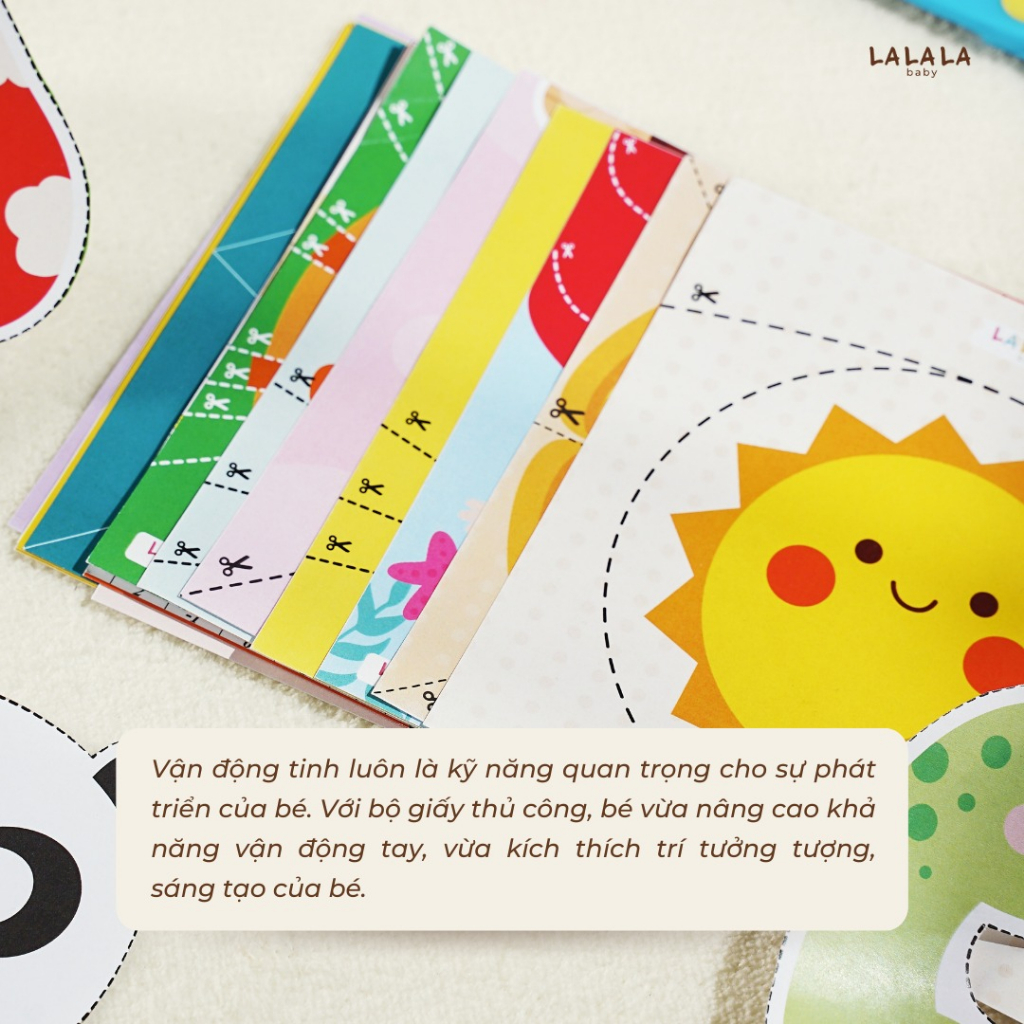 Bộ đồ chơi cắt dán thủ công cho bé Lalala Baby