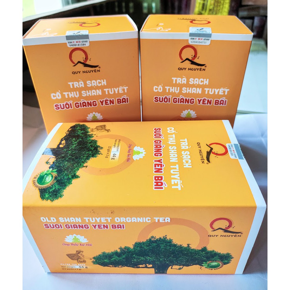 TRÀ BANCHA QUY NGUYÊN (Túi lọc: 22 gói/hộp)