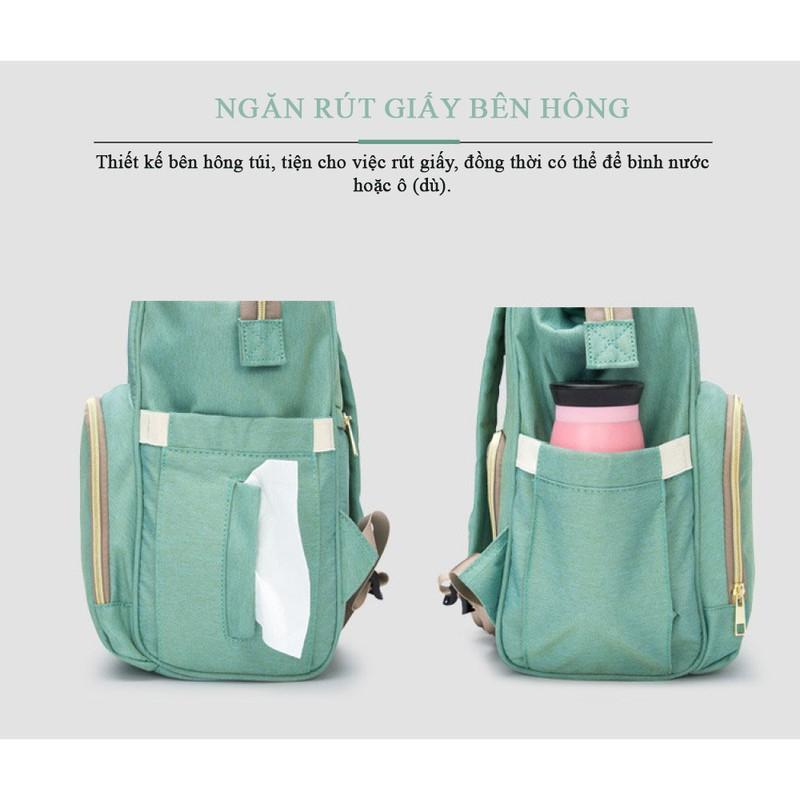 Ba lô bỉm sữa cao cấp đa năng đủ màu dành cho các mẹ