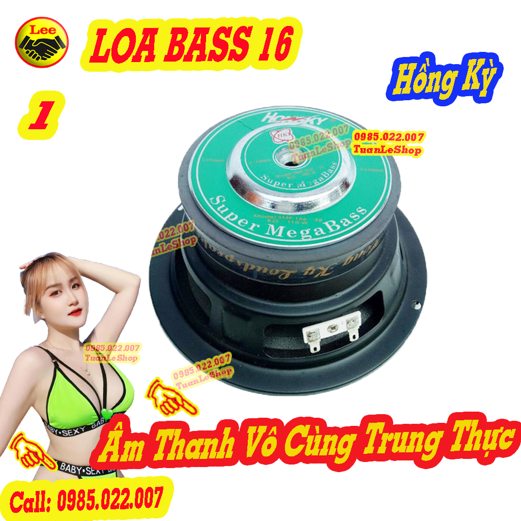 LOA BASS 16 TỪ 100 MÀNG ĐEN HỒNG KỲ CAO CẤP COI 20- MẪU HAY TRÊN TẦM GIÁ - GIÁ 1 CHIẾC BASS  1 TẤC 6