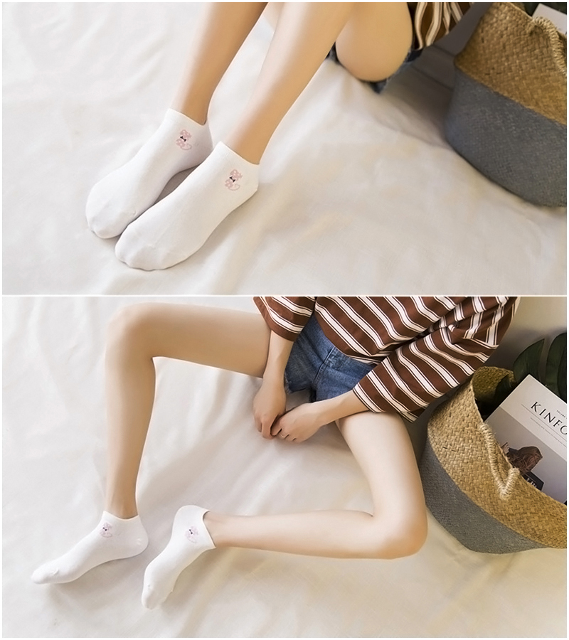 Set 5 Đôi Vớ ngắn nữ Mèo con Chibi - NHShop