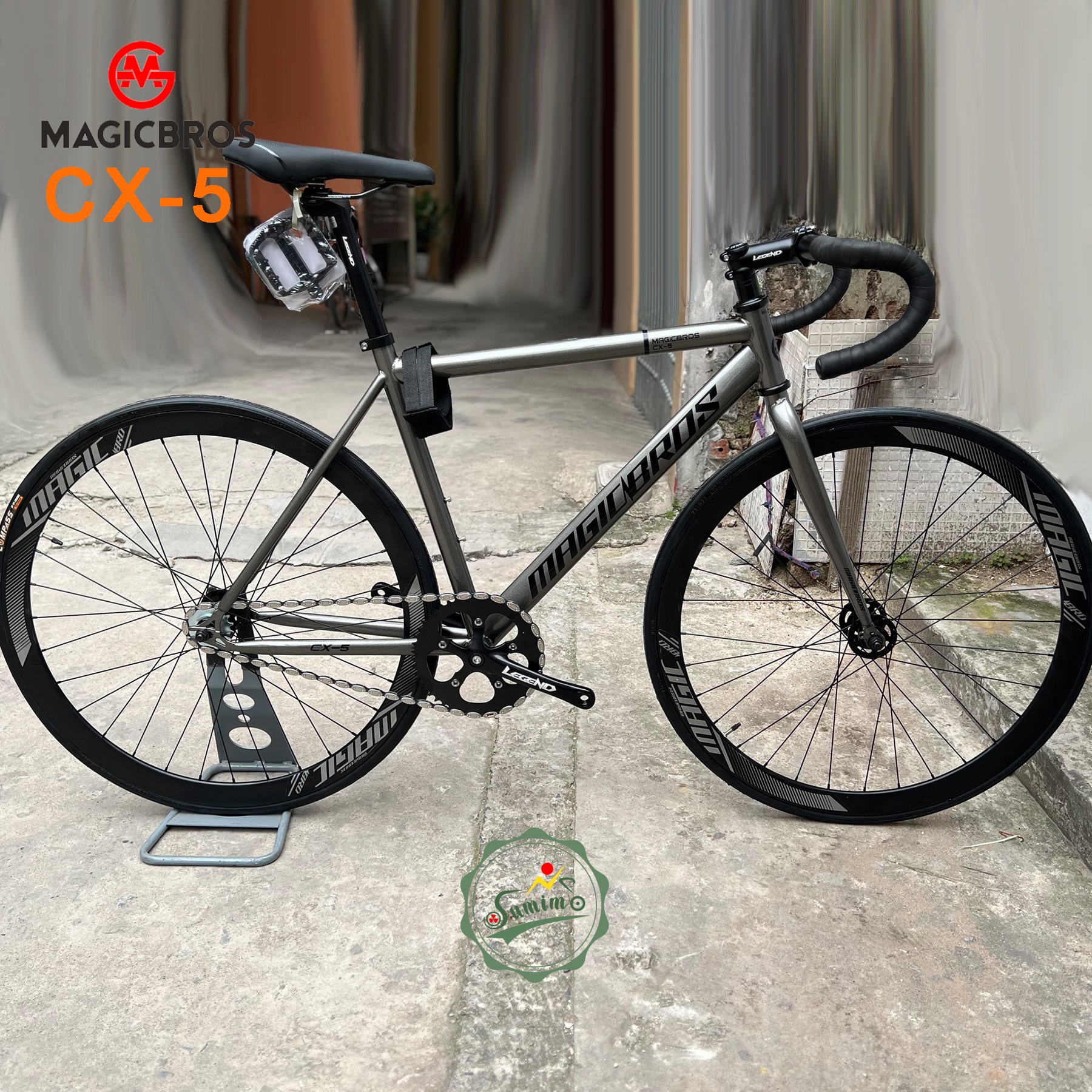 Xe đạp fixed gear MAGICBROS CX-5 khung thép