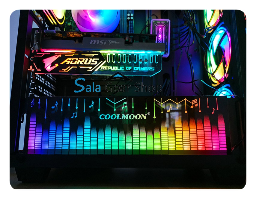 Đỡ  Card VGA Coolmoon Aorus RGB, Sync Hub Coolmoon