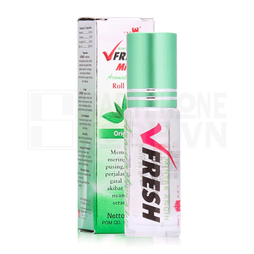 Dầu lăn tinh dầu thảo dược Lavender VFRESH 4cc (Oải Hương)