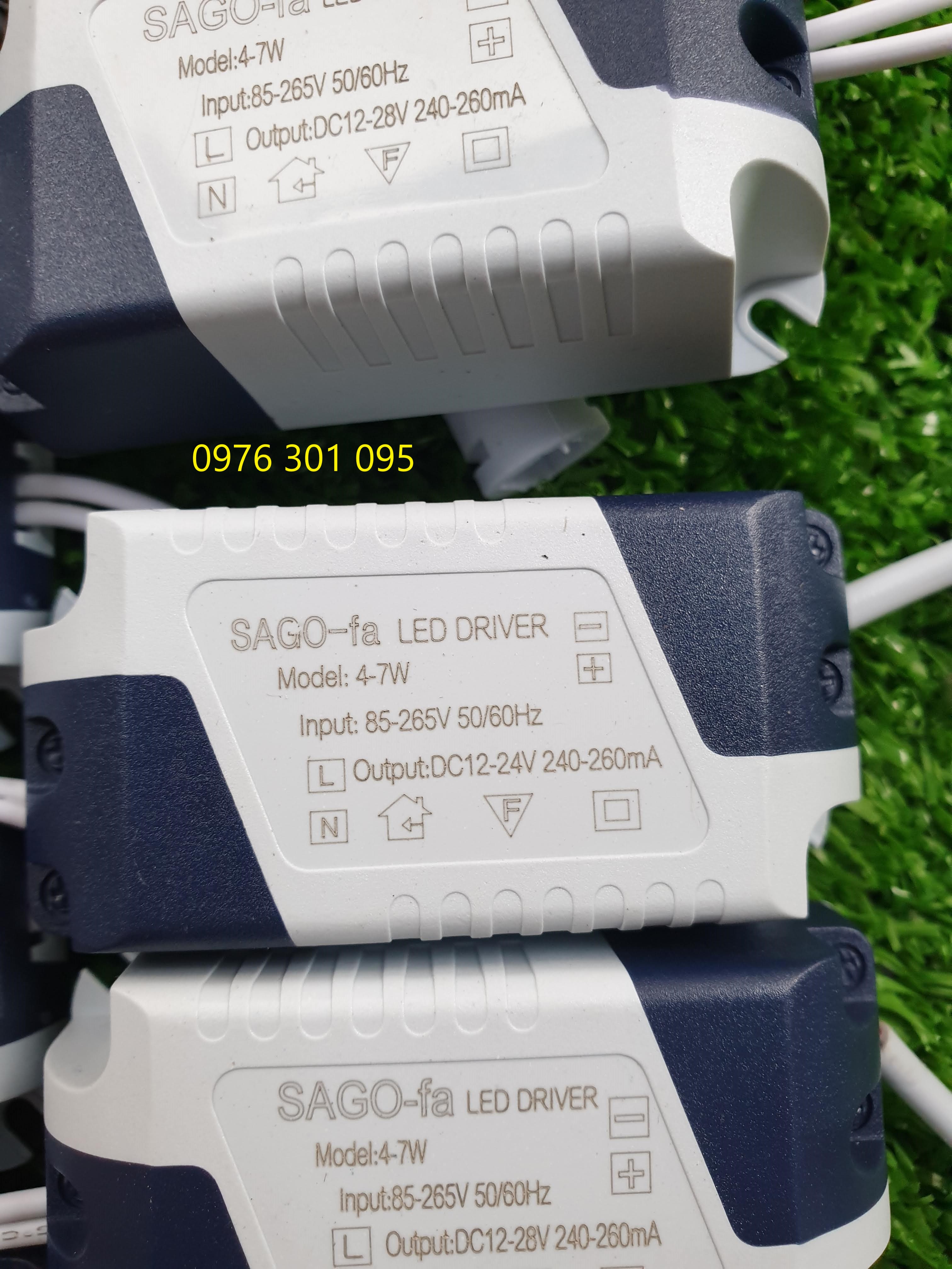 Tăng phô đèn led âm trần và ốp trần 4w đến 7w DRIVER Đèn Led Hàng Mới bảo hành 06 tháng