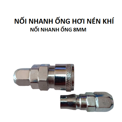 Bộ nối nhanh  nối dây nén khí 8 mm