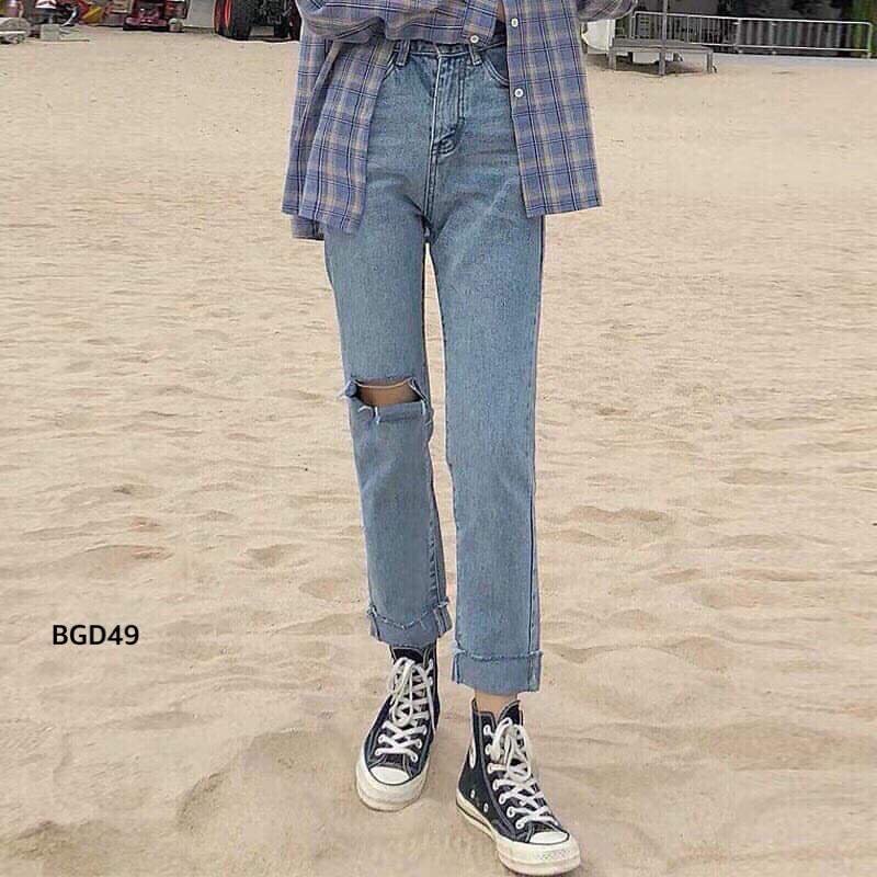 Quần baggy bigsize, quần baggy ulzzang from rộng BGD49-25 Từ 60-90kg