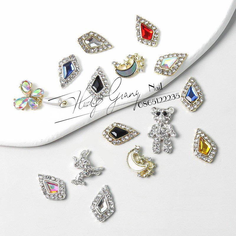 [Charm] Charm nail - Charm đá sáng cao cấp