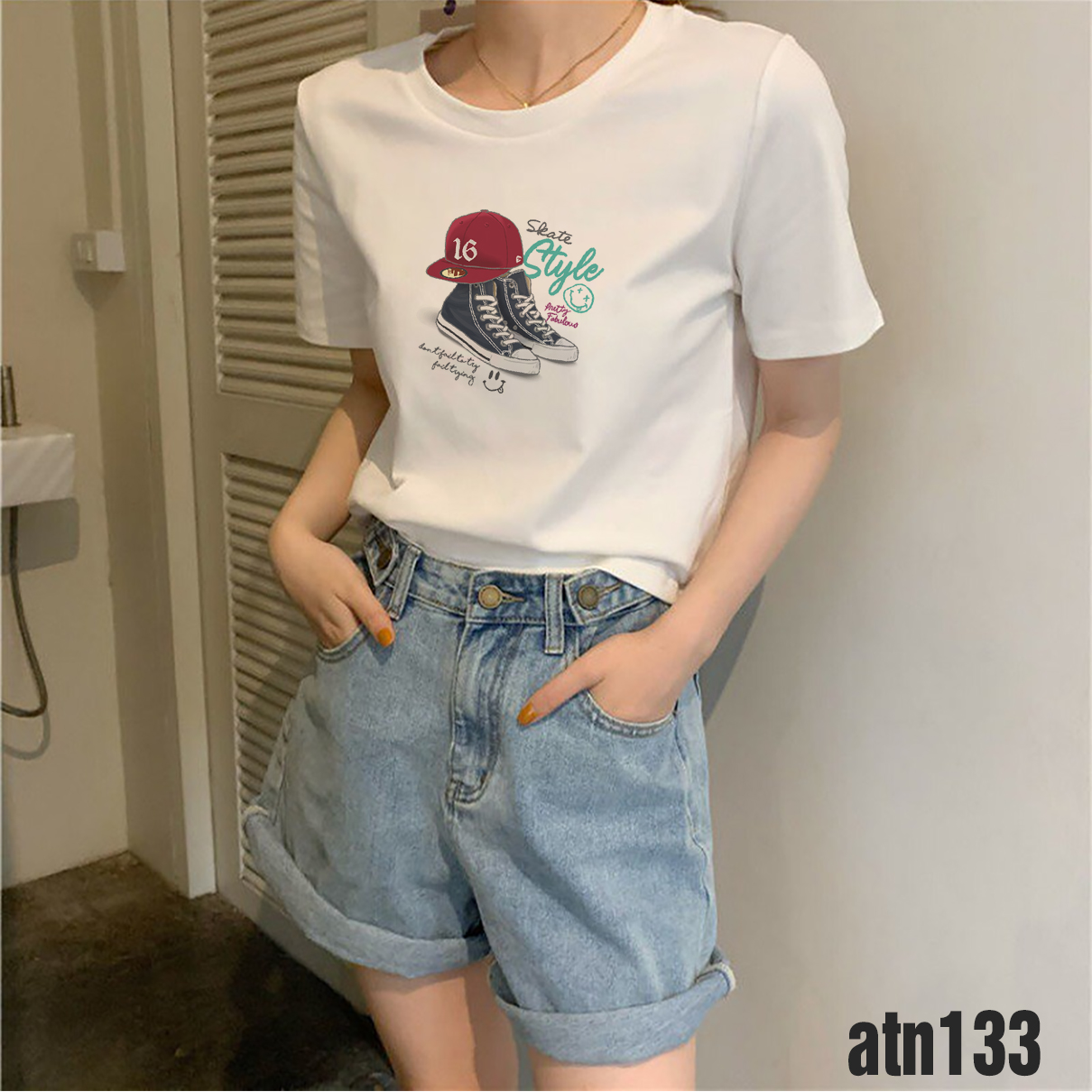 Áo thun nữ in hình cá tính