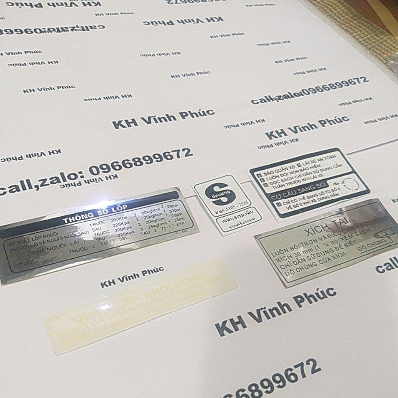 tem thông số dream việt ( Giảm-15%)
