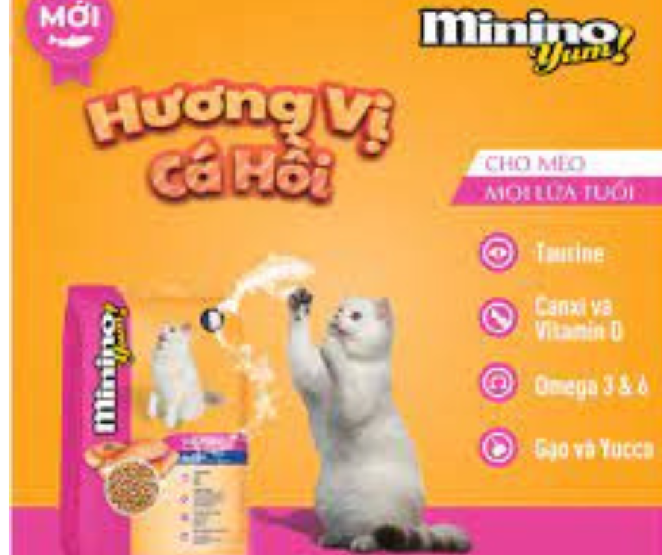Thức ăn cho mèo mọi lưa tuổi Minino YUM - 1.5 Kg