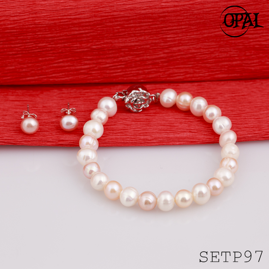 Setp97-bộ trang sức ngọc trai opal