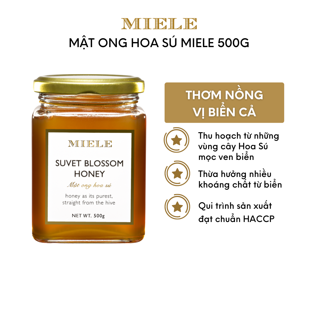 Mật Ong Hoa Sú Miele 500g